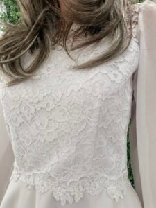 Konfirmationskjole BIANCA 2026 elegant blonde