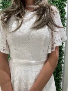 Konfirmationskjole NICOLE 2026 moderne blondekjole