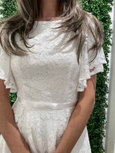 NICOLE 2026 konfirmationskjole blød blonde