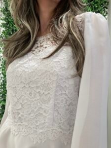 Konfirmationskjole LORENA 2026 romantisk blonde