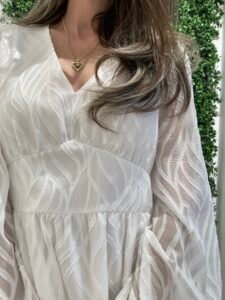 LAUREN 2026 konfirmationskjole V-hals