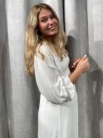 Hvid kjole til konfirmation uden blonde LUCIANNA