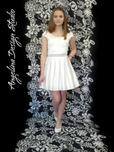 Konfi kjole med transparent CAROLINE